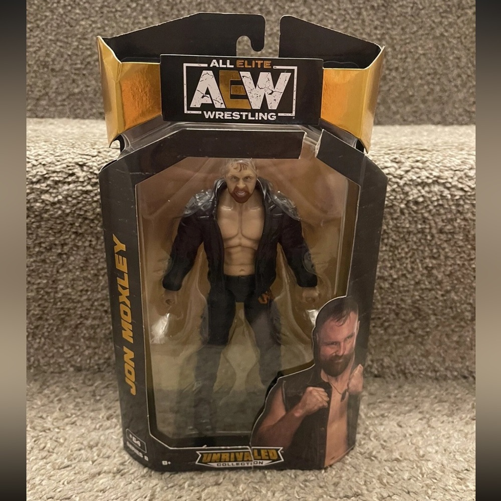 AEW Unrivaled Collection Series 8 #64 Jon Moxley Figure New box has small damage